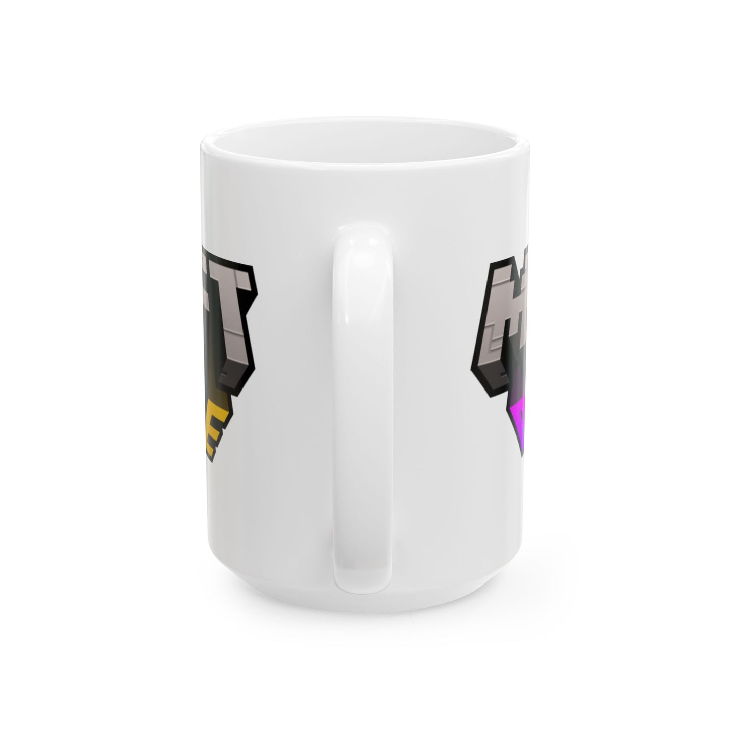 Minecraft-Inspired Ceramic Mug, Gamer Gift, Custom Coffee Cup, Birthday Present, Cozy Drinkware, Gaming Merchandise