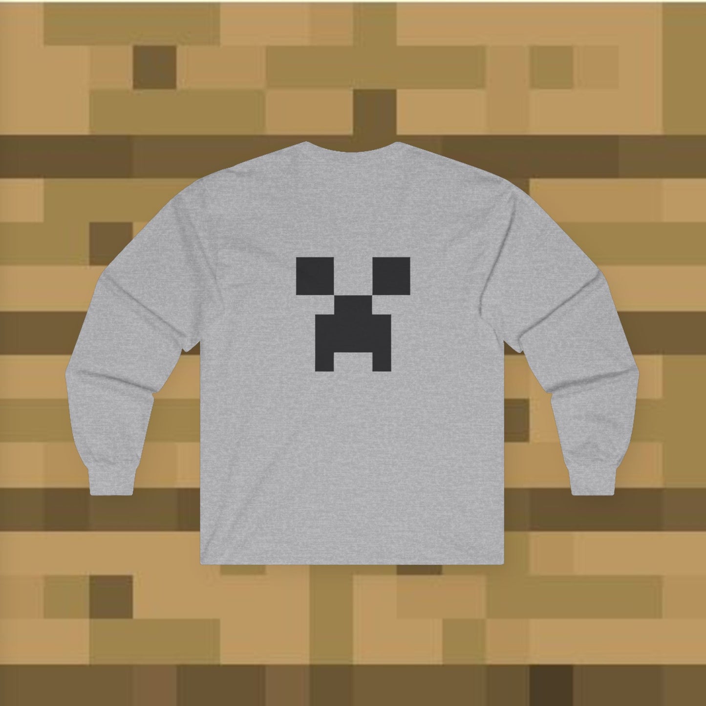 Minecraft Creeper Long Sleeve Tee for Gamers, Unisex Game Shirt, Perfect for Birthdays, Cozy Casual Wear, Minecraft Gifts, Gamer Apparel