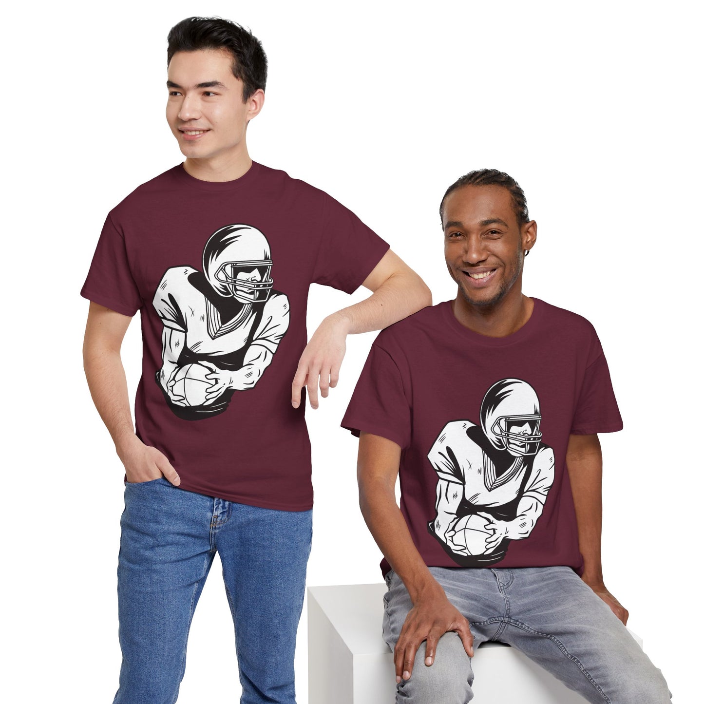 Football Graphic Tee, Casual wear.