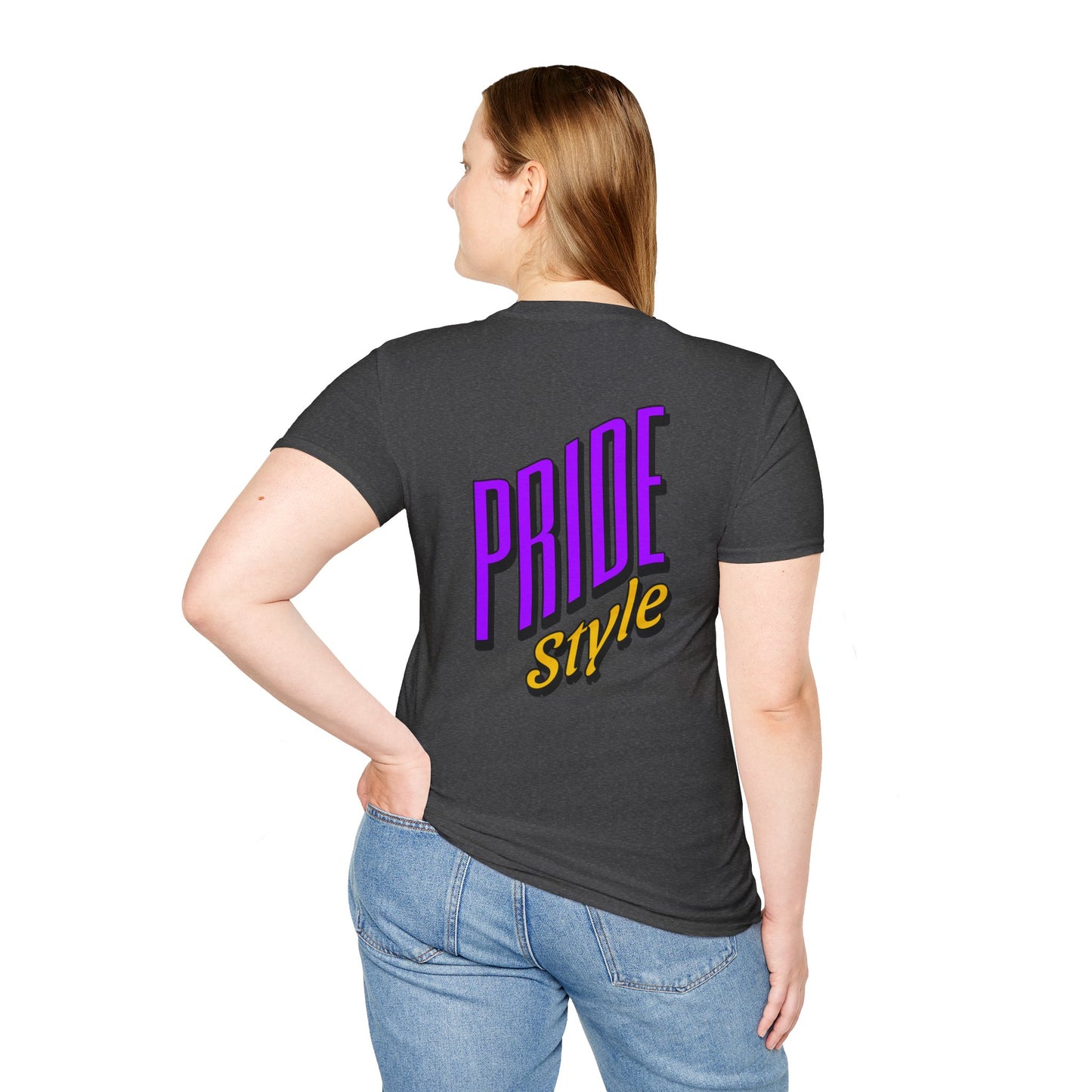 Pride Style Unisex Softstyle T-Shirt, LGBTQ+ Apparel, Gay Pride Shirt, Festival Wear, Affirmation Tee, Inclusive Fashion