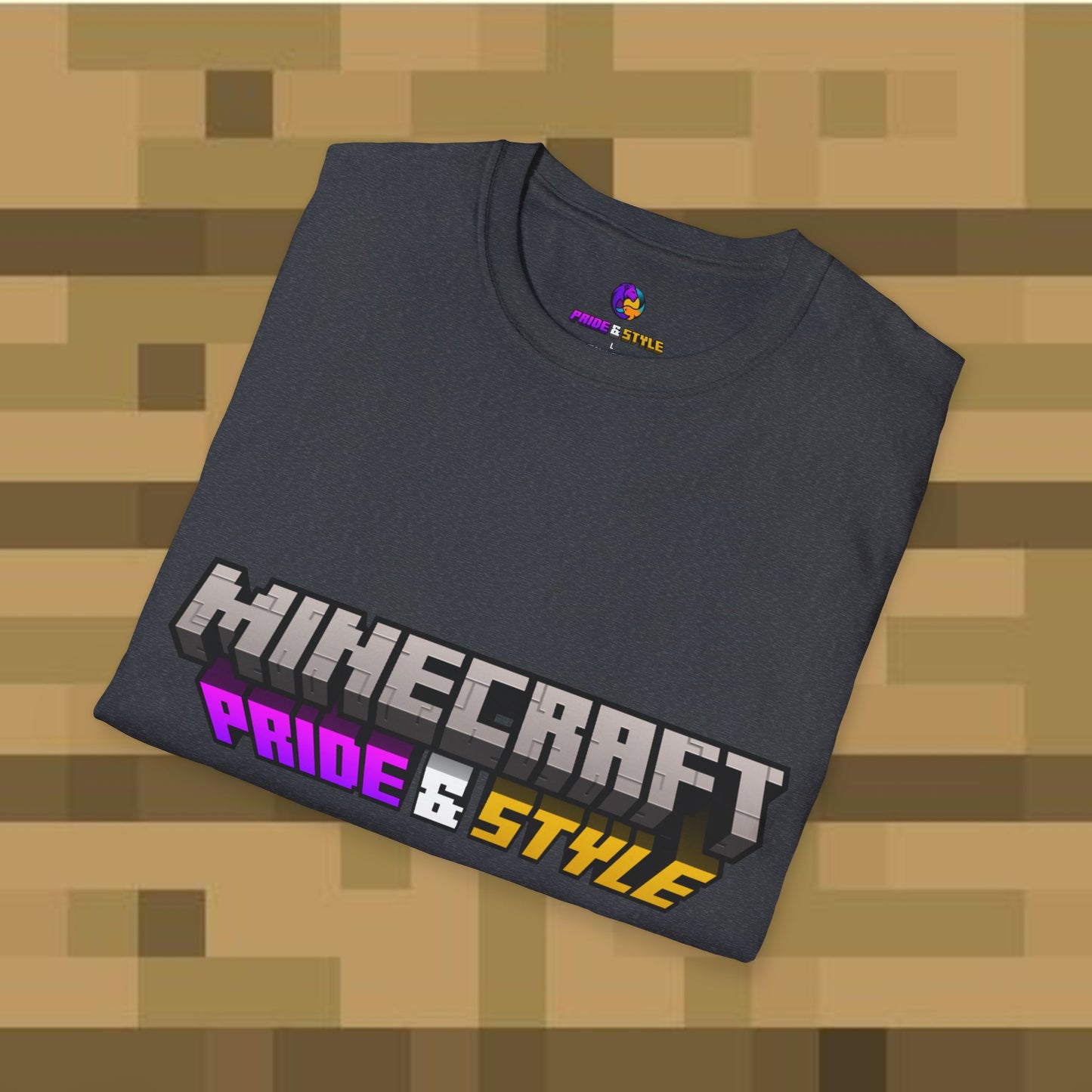 Minecraft Pride & Style T-Shirt for Game Lovers, Unisex Graphic Tee for Pride Events, Casual Wear, Gamer Gift, Comfortable Fashion