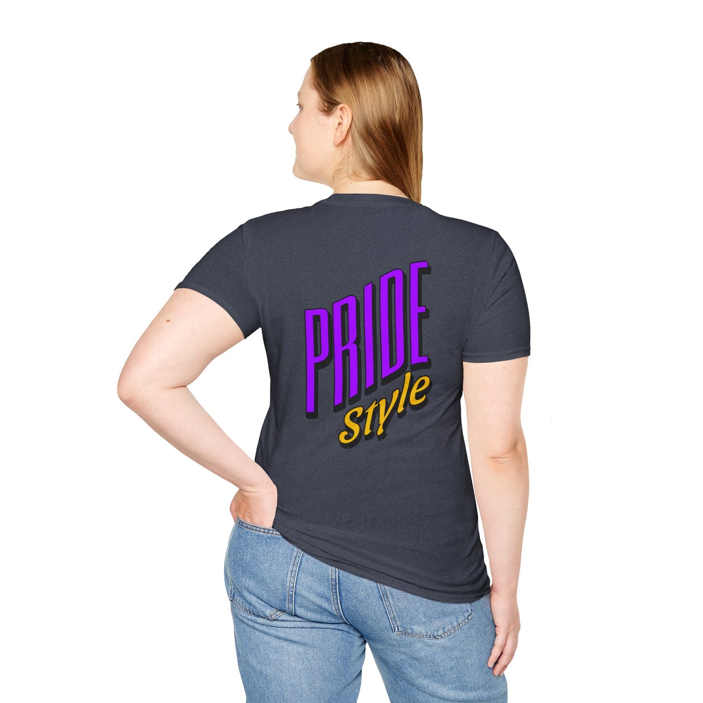 Pride Style Unisex Softstyle T-Shirt, LGBTQ+ Apparel, Gay Pride Shirt, Festival Wear, Affirmation Tee, Inclusive Fashion