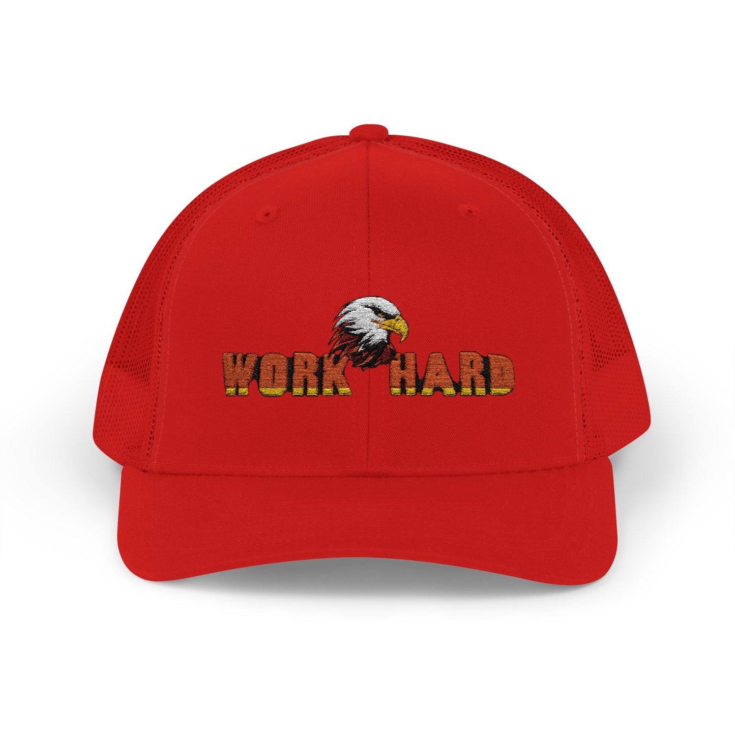 Work Hard Eagle Snapback Cap