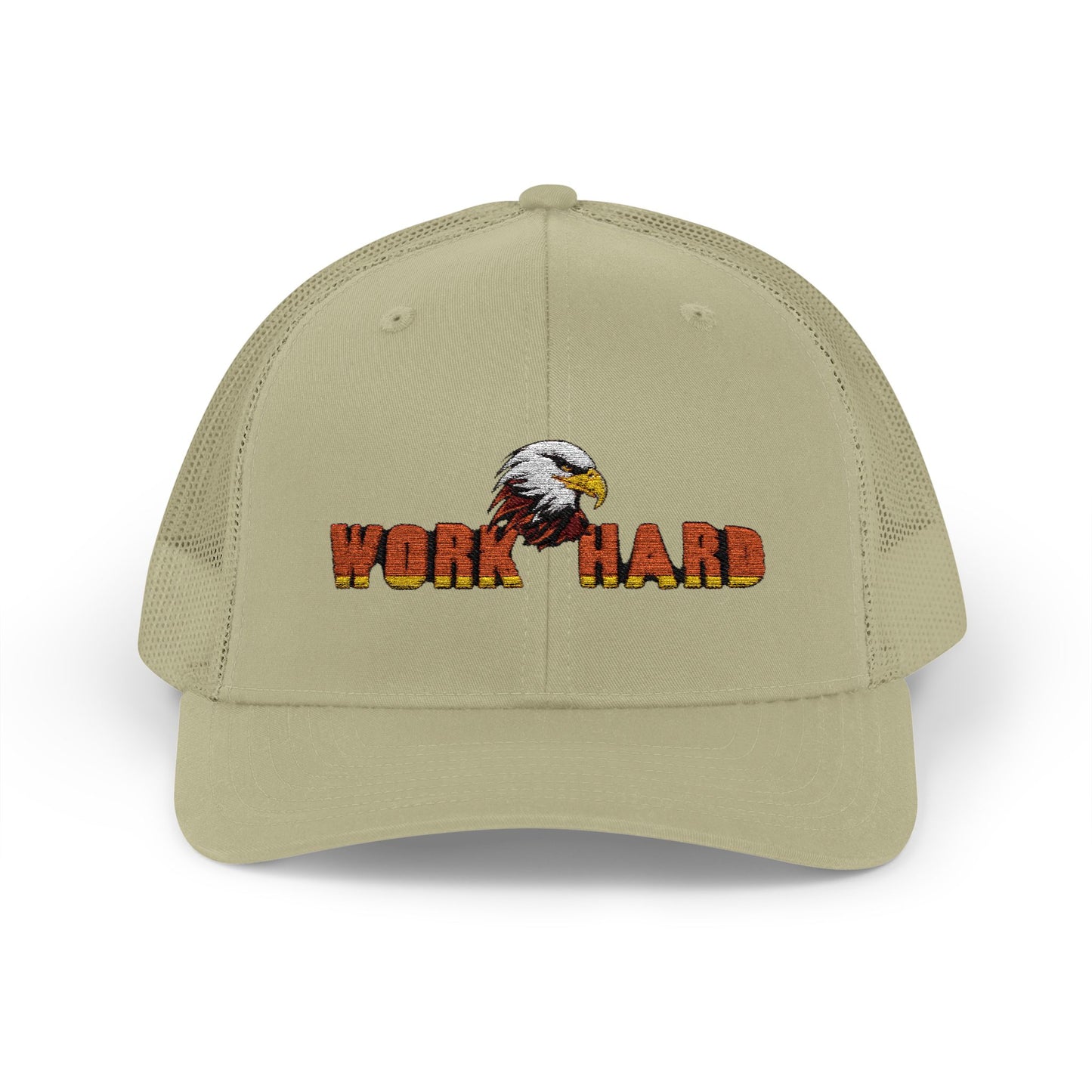 Work Hard Eagle Snapback Cap