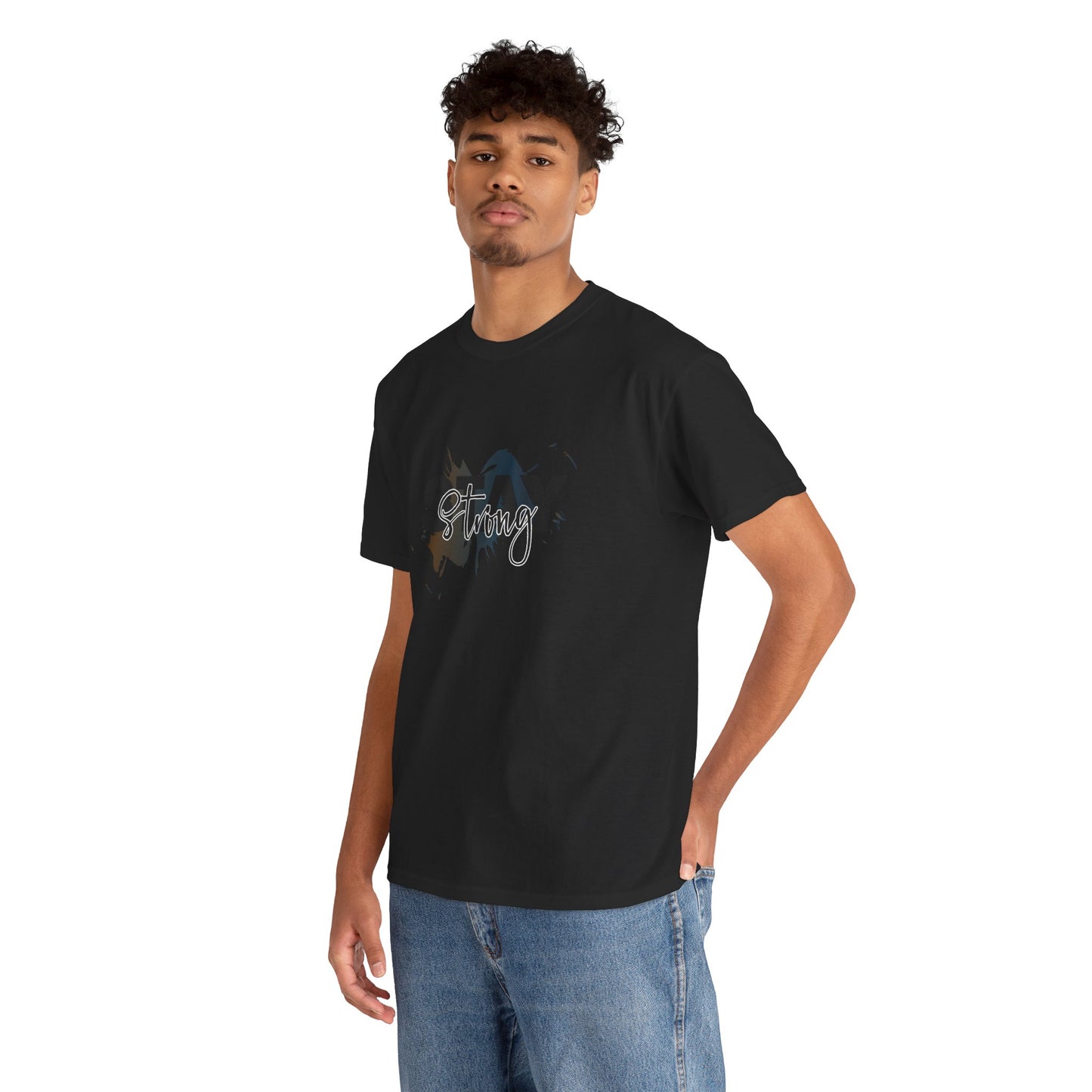 Stay Strong Unisex Heavy Cotton Tee, Inspirational T-Shirt, Motivational Apparel, Casual Wear, Gifts for Him/Her, Everyday Comfort