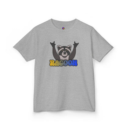 Rockin' Raccoon Kids Tee | Fun Cotton Shirt for Boys & Girls, Cute Animal Graphic Tee, Birthday Gift, Playtime Essential