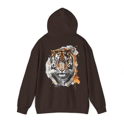 Magnificent Tiger Hooded Sweatshirt for Those Who Love to Be a King, Comfortable Sweater for Everyday Wear, Gift for Birthdays and Nature Lovers.