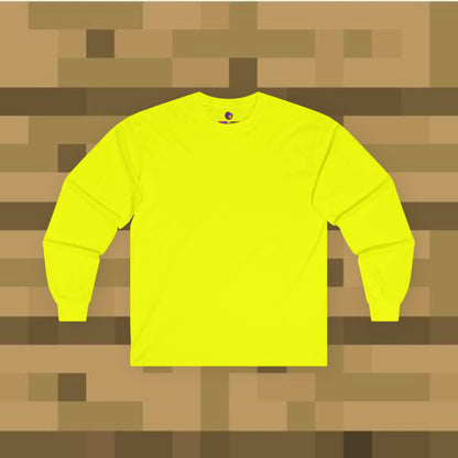 Minecraft Creeper Long Sleeve Tee for Gamers, Unisex Game Shirt, Perfect for Birthdays, Cozy Casual Wear, Minecraft Gifts, Gamer Apparel