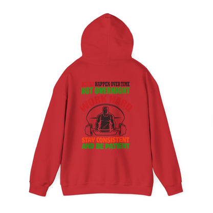 Motivational Hooded Sweatshirt for Fitness Enthusiasts, Unisex Heavy Blend Hoodie with Inspirational Quote, Gym Apparel, Workout [...]