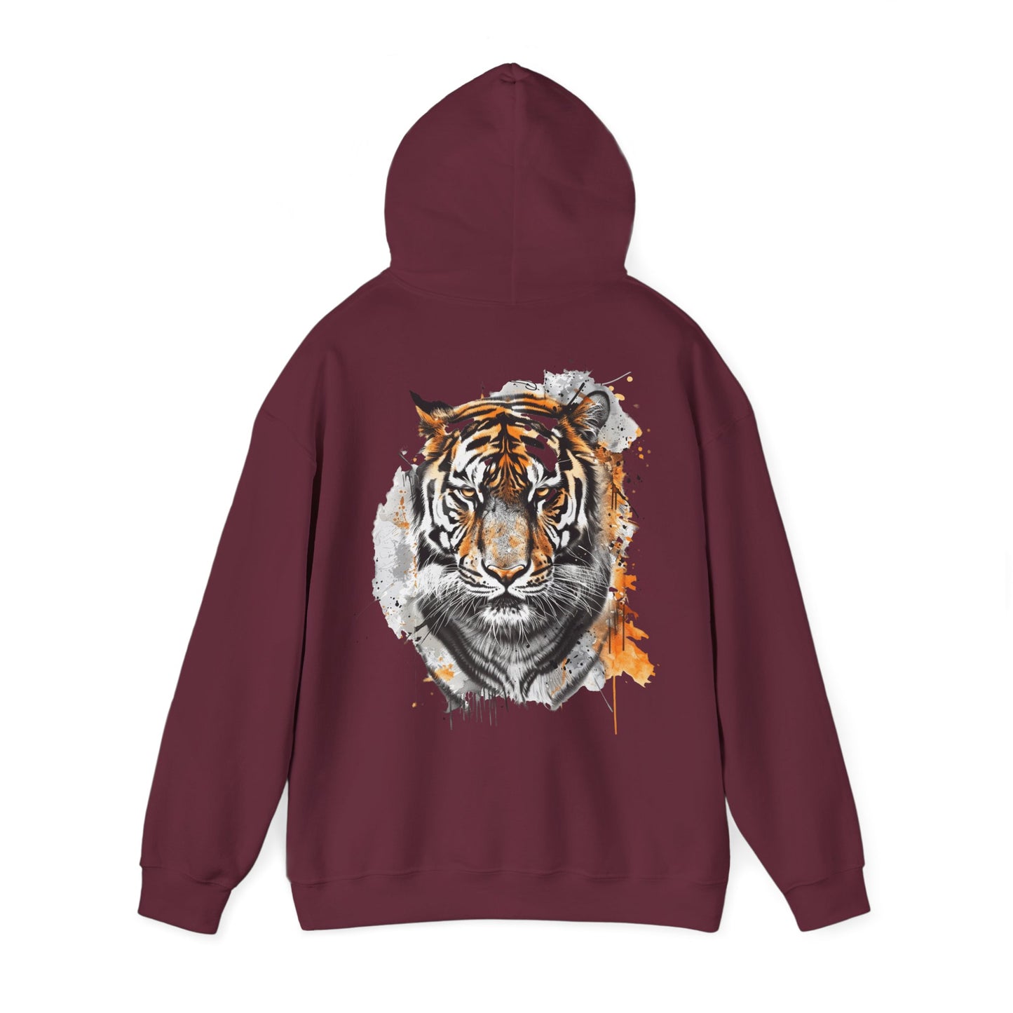 Magnificent Tiger Hooded Sweatshirt for Those Who Love to Be a King, Comfortable Sweater for Everyday Wear, Gift for Birthdays and Nature Lovers.