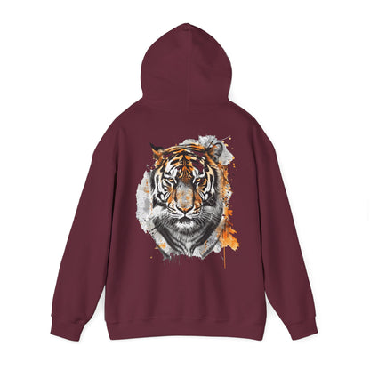 Magnificent Tiger Hooded Sweatshirt for Those Who Love to Be a King, Comfortable Sweater for Everyday Wear, Gift for Birthdays and Nature Lovers.