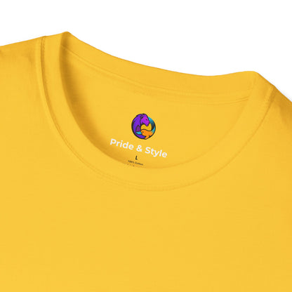 Pride Style Unisex Softstyle T-Shirt, LGBTQ+ Apparel, Gay Pride Shirt, Festival Wear, Affirmation Tee, Inclusive Fashion
