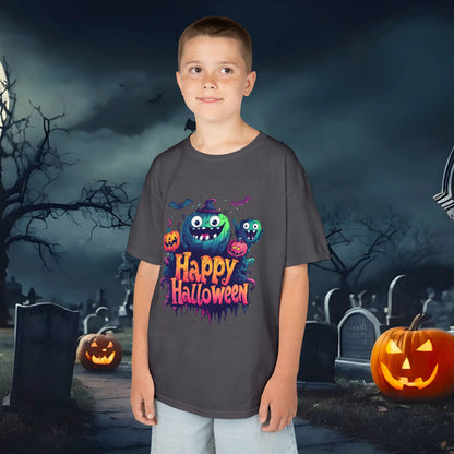 Halloween Kids Tee, Spooky T-Shirt for Children, Perfect for Halloween Parties, Trick or Treating, Gifting to Kids