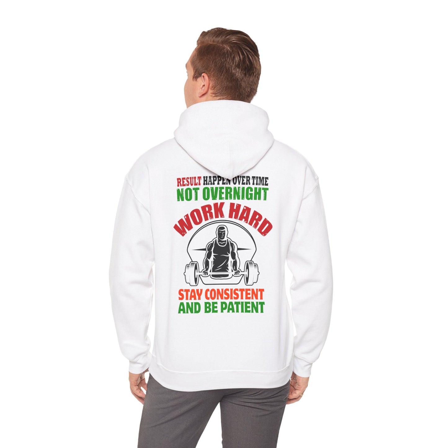 Motivational Hooded Sweatshirt for Fitness Enthusiasts, Unisex Heavy Blend Hoodie with Inspirational Quote, Gym Apparel, Workout [...]