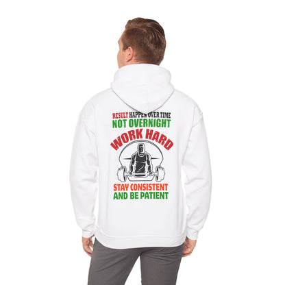Motivational Hooded Sweatshirt for Fitness Enthusiasts, Unisex Heavy Blend Hoodie with Inspirational Quote, Gym Apparel, Workout [...]