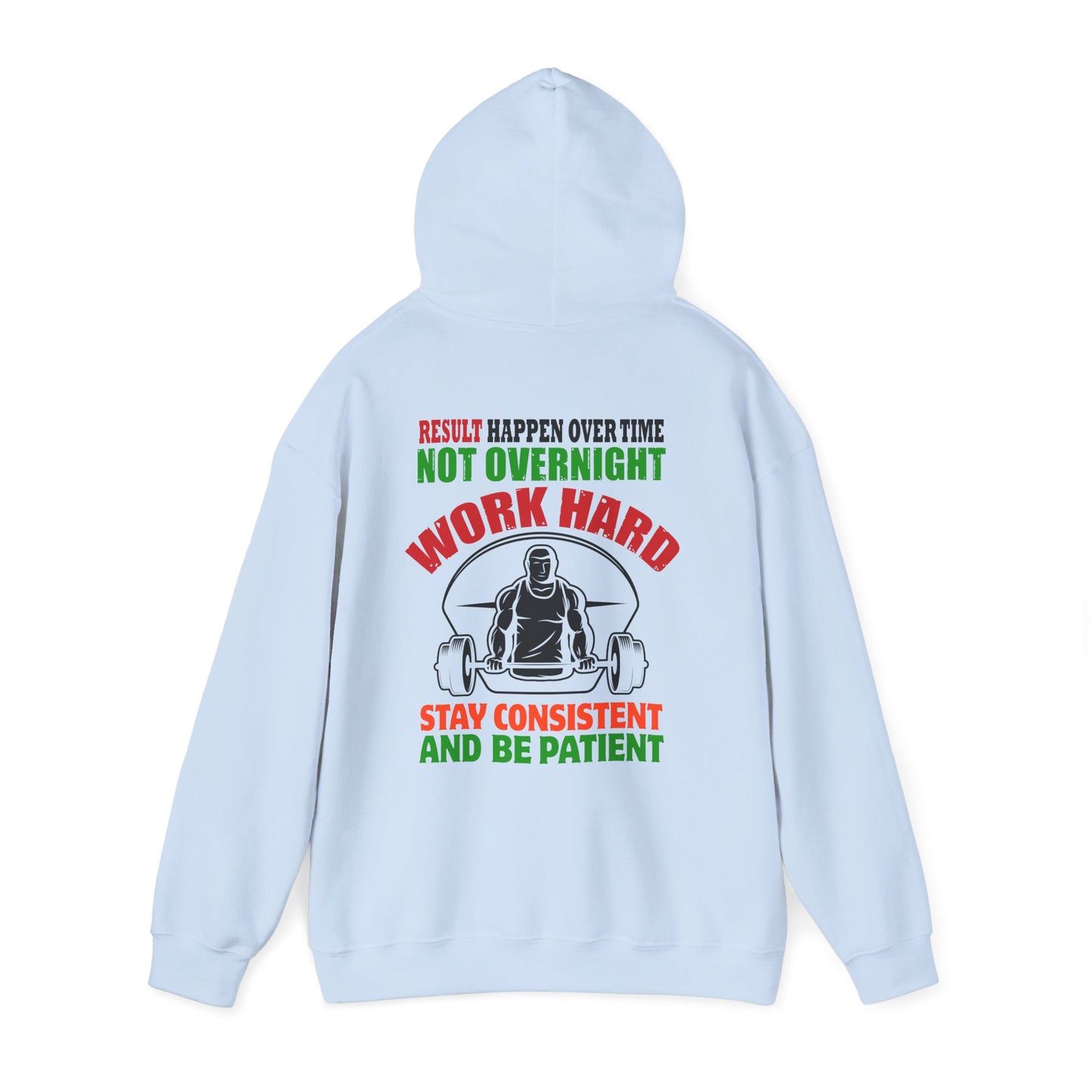 Motivational Hooded Sweatshirt for Fitness Enthusiasts, Unisex Heavy Blend Hoodie with Inspirational Quote, Gym Apparel, Workout [...]