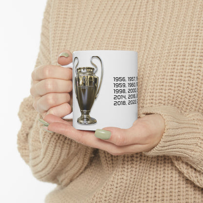 Mug - Real Madrid Champions League History Ceramic Mug (11oz, 15oz)