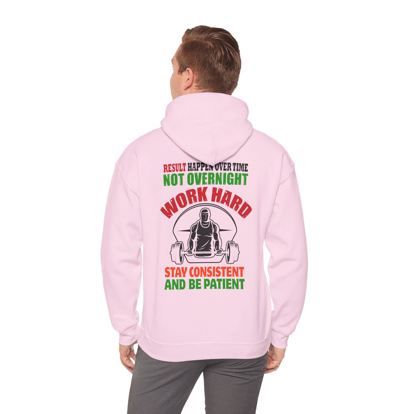 Motivational Hooded Sweatshirt for Fitness Enthusiasts, Unisex Heavy Blend Hoodie with Inspirational Quote, Gym Apparel, Workout [...]