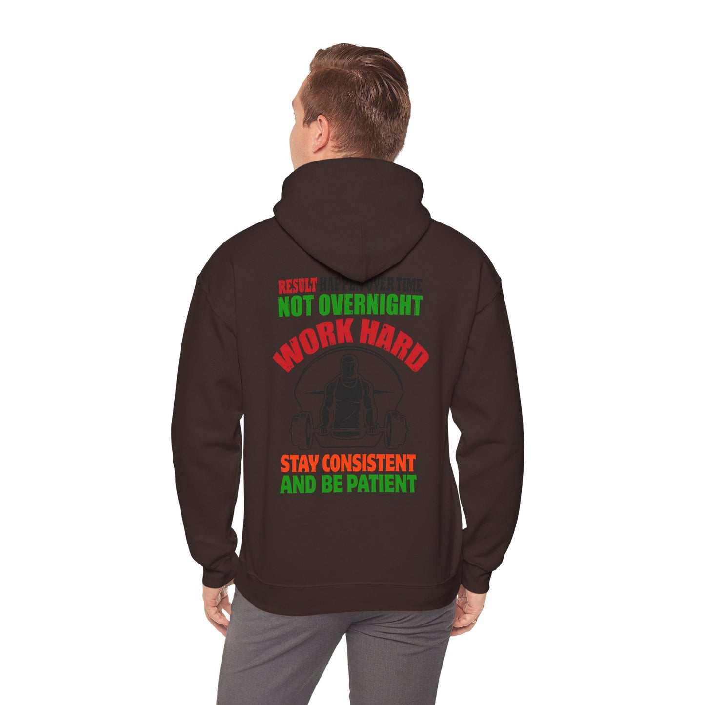 Motivational Hooded Sweatshirt for Fitness Enthusiasts, Unisex Heavy Blend Hoodie with Inspirational Quote, Gym Apparel, Workout [...]
