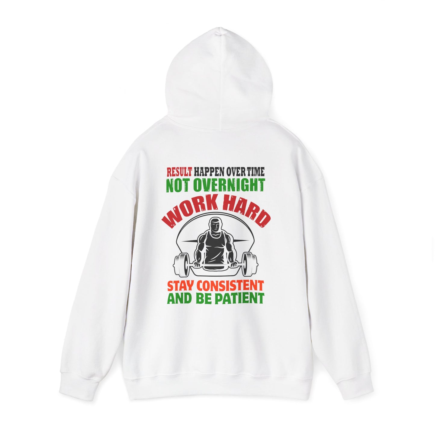 Motivational Hooded Sweatshirt for Fitness Enthusiasts, Unisex Heavy Blend Hoodie with Inspirational Quote, Gym Apparel, Workout [...]