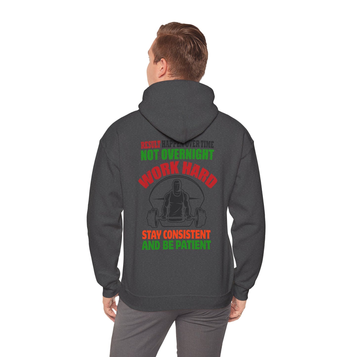 Motivational Hooded Sweatshirt for Fitness Enthusiasts, Unisex Heavy Blend Hoodie with Inspirational Quote, Gym Apparel, Workout [...]