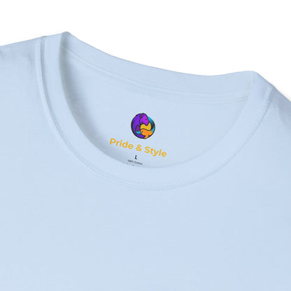 Pride Style Unisex Softstyle T-Shirt, LGBTQ+ Apparel, Gay Pride Shirt, Festival Wear, Affirmation Tee, Inclusive Fashion