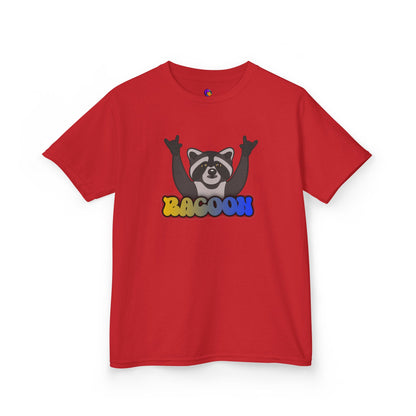 Rockin' Raccoon Kids Tee | Fun Cotton Shirt for Boys & Girls, Cute Animal Graphic Tee, Birthday Gift, Playtime Essential