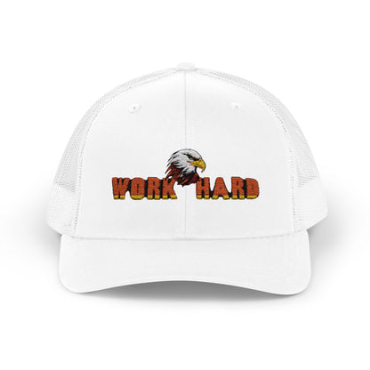 Work Hard Eagle Snapback Cap