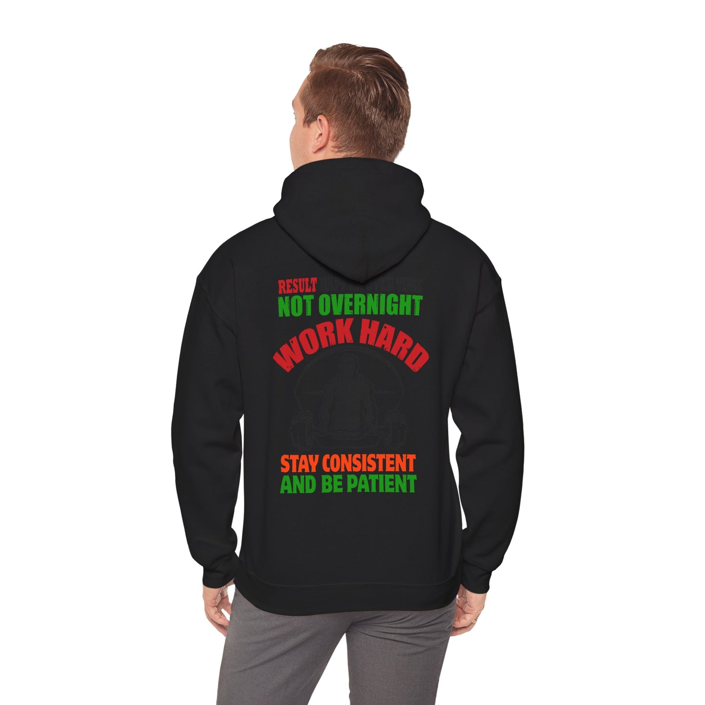 Motivational Hooded Sweatshirt for Fitness Enthusiasts, Unisex Heavy Blend Hoodie with Inspirational Quote, Gym Apparel, Workout [...]