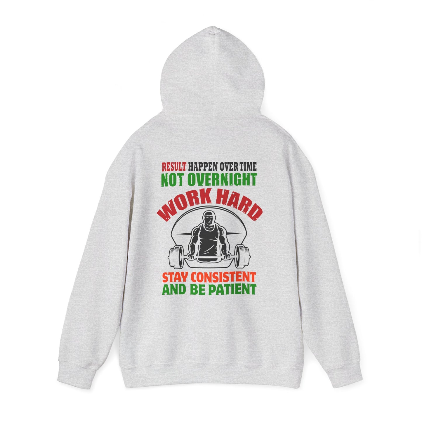 Motivational Hooded Sweatshirt for Fitness Enthusiasts, Unisex Heavy Blend Hoodie with Inspirational Quote, Gym Apparel, Workout [...]