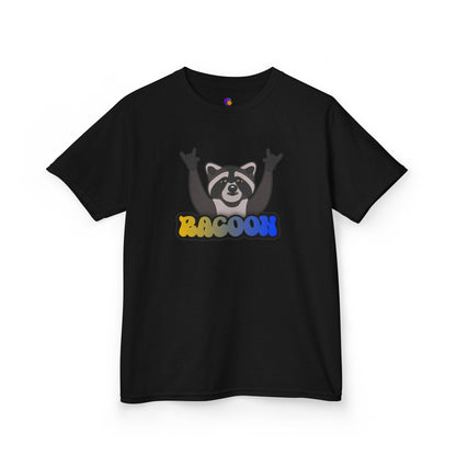 Rockin' Raccoon Kids Tee | Fun Cotton Shirt for Boys & Girls, Cute Animal Graphic Tee, Birthday Gift, Playtime Essential