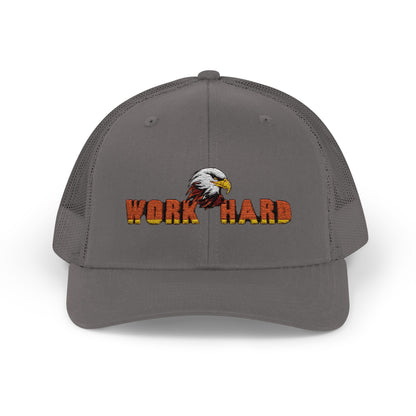 Work Hard Eagle Snapback Cap