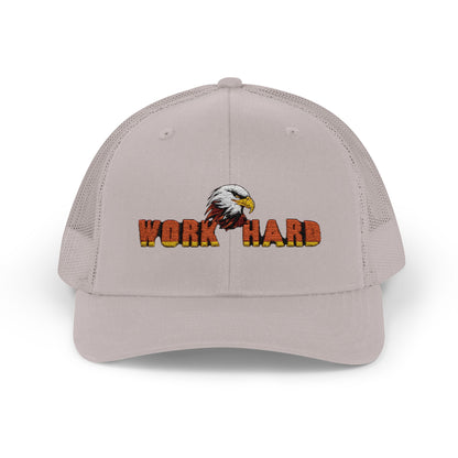 Work Hard Eagle Snapback Cap