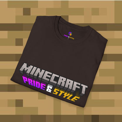 Minecraft Pride & Style T-Shirt for Game Lovers, Unisex Graphic Tee for Pride Events, Casual Wear, Gamer Gift, Comfortable Fashion