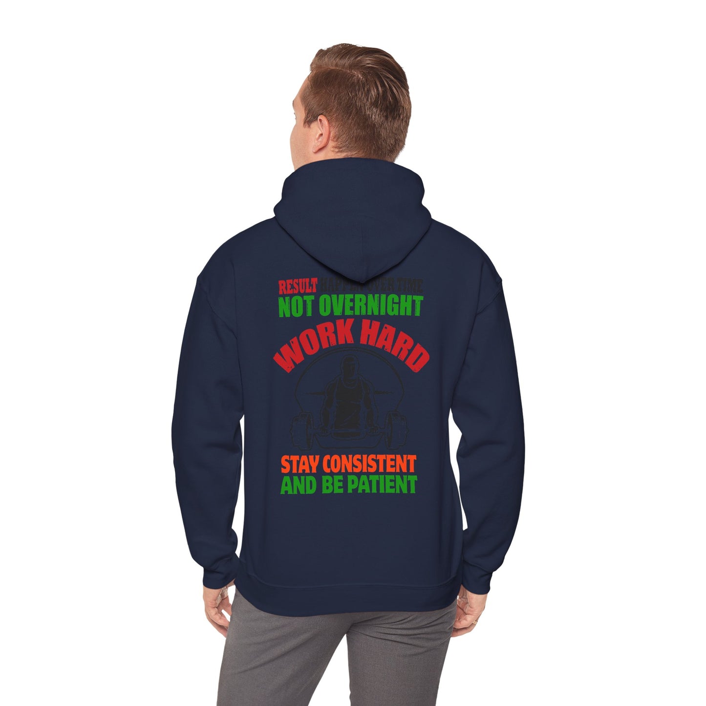 Motivational Hooded Sweatshirt for Fitness Enthusiasts, Unisex Heavy Blend Hoodie with Inspirational Quote, Gym Apparel, Workout [...]