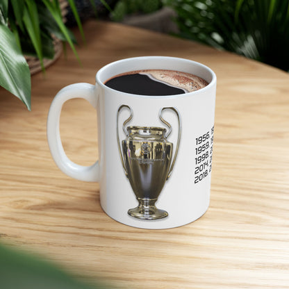 Mug - Real Madrid Champions League History Ceramic Mug (11oz, 15oz)