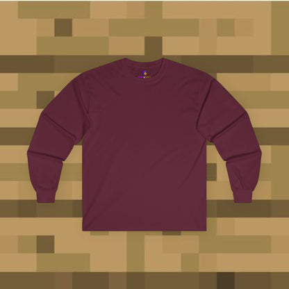 Minecraft Creeper Long Sleeve Tee for Gamers, Unisex Game Shirt, Perfect for Birthdays, Cozy Casual Wear, Minecraft Gifts, Gamer Apparel