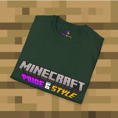 Minecraft Pride & Style T-Shirt for Game Lovers, Unisex Graphic Tee for Pride Events, Casual Wear, Gamer Gift, Comfortable Fashion