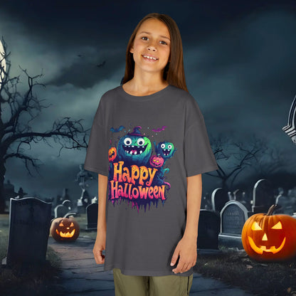 Halloween Kids Tee, Spooky T-Shirt for Children, Perfect for Halloween Parties, Trick or Treating, Gifting to Kids