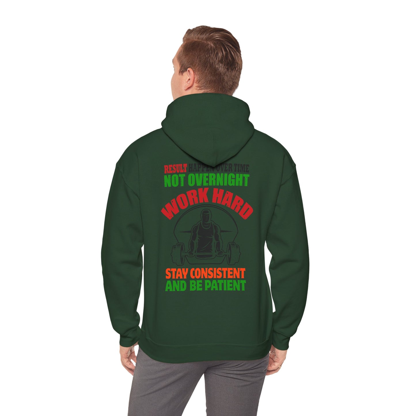 Motivational Hooded Sweatshirt for Fitness Enthusiasts, Unisex Heavy Blend Hoodie with Inspirational Quote, Gym Apparel, Workout [...]