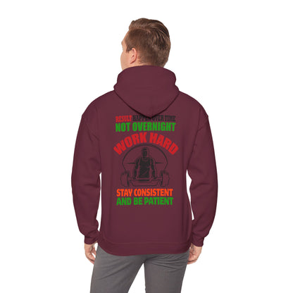 Motivational Hooded Sweatshirt for Fitness Enthusiasts, Unisex Heavy Blend Hoodie with Inspirational Quote, Gym Apparel, Workout [...]