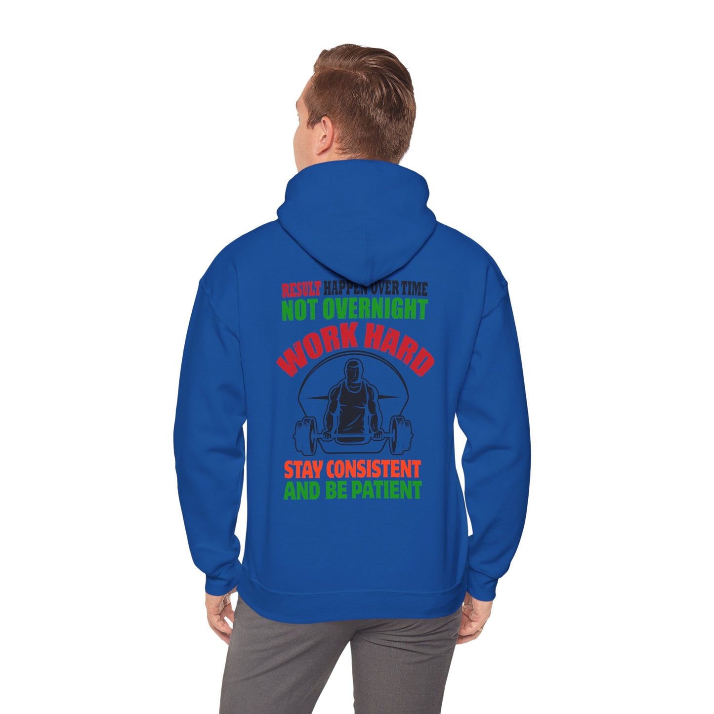 Motivational Hooded Sweatshirt for Fitness Enthusiasts, Unisex Heavy Blend Hoodie with Inspirational Quote, Gym Apparel, Workout [...]