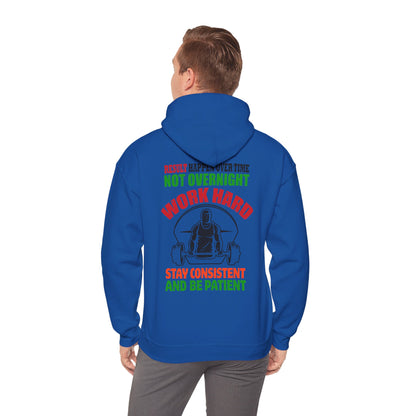 Motivational Hooded Sweatshirt for Fitness Enthusiasts, Unisex Heavy Blend Hoodie with Inspirational Quote, Gym Apparel, Workout [...]