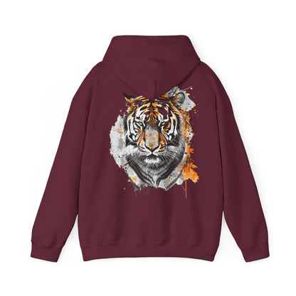 Magnificent Tiger Hooded Sweatshirt for Those Who Love to Be a King, Comfortable Sweater for Everyday Wear, Gift for Birthdays and Nature Lovers.