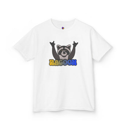 Rockin' Raccoon Kids Tee | Fun Cotton Shirt for Boys & Girls, Cute Animal Graphic Tee, Birthday Gift, Playtime Essential