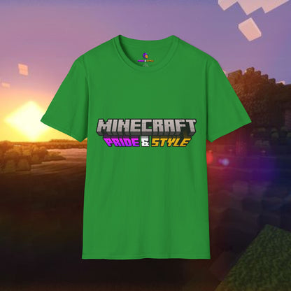 Minecraft Pride & Style T-Shirt for Game Lovers, Unisex Graphic Tee for Pride Events, Casual Wear, Gamer Gift, Comfortable Fashion