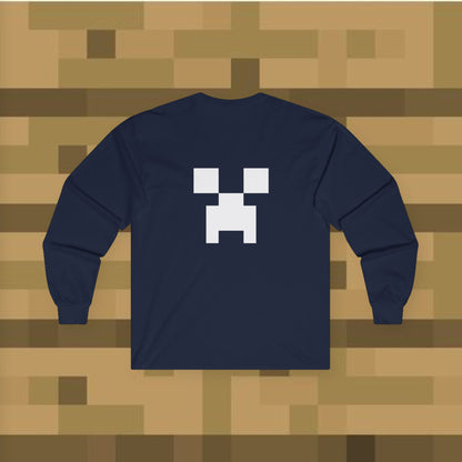 Minecraft Creeper Long Sleeve Tee for Gamers, Unisex Game Shirt, Perfect for Birthdays, Cozy Casual Wear, Minecraft Gifts, Gamer Apparel