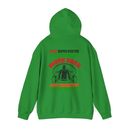 Motivational Hooded Sweatshirt for Fitness Enthusiasts, Unisex Heavy Blend Hoodie with Inspirational Quote, Gym Apparel, Workout [...]