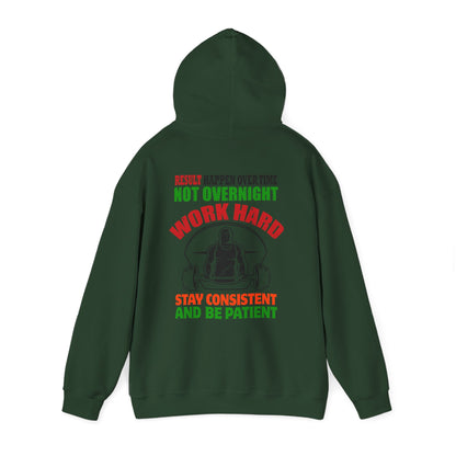 Motivational Hooded Sweatshirt for Fitness Enthusiasts, Unisex Heavy Blend Hoodie with Inspirational Quote, Gym Apparel, Workout [...]