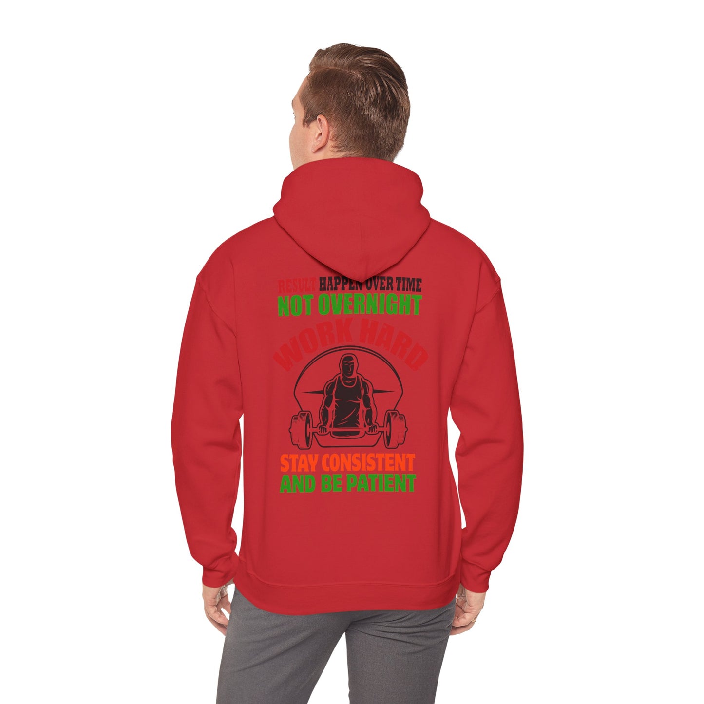 Motivational Hooded Sweatshirt for Fitness Enthusiasts, Unisex Heavy Blend Hoodie with Inspirational Quote, Gym Apparel, Workout [...]